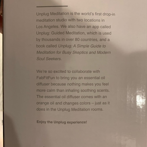 UNPLUG MEDITATION DIFFUSER - Picture 7 of 8
